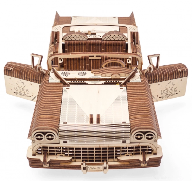 3D drewniany mechaniczny model auta Kabriolet marzeń