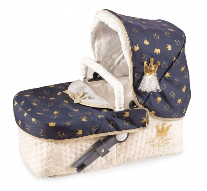 DeCuevas 80732 Wózek dla lalek 3 w 1 XL z torbą Classic Gold 2020 - 81 cm