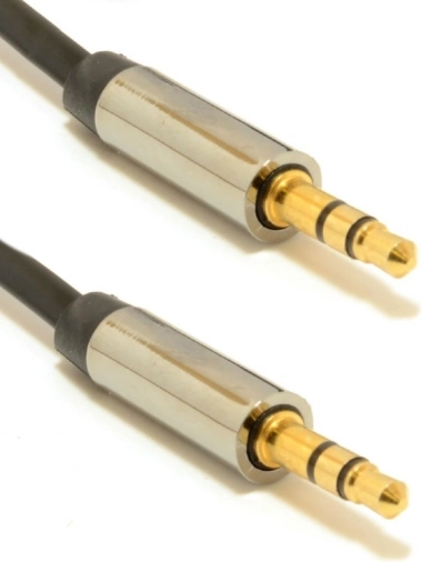 Kabel stereo 3,5 mm jack M/M 0,75 m