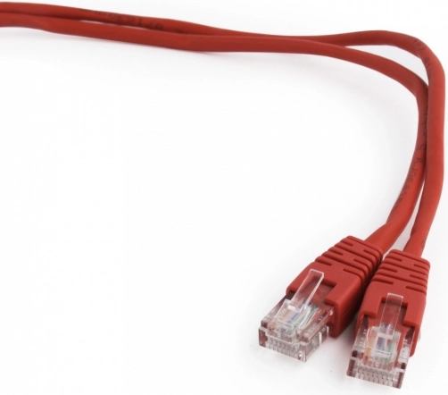 Patch cord kategorii 5e 0,25 m czerwony