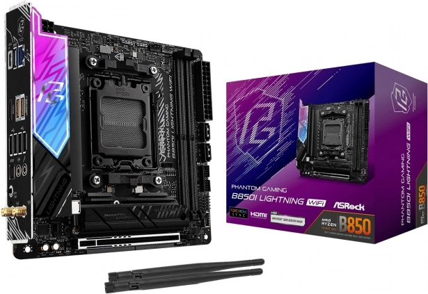asrock b650i lightning wifi – mini‑itx płyta główna am5 z ddr5 i wifi 6e