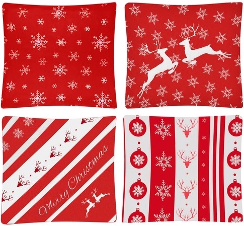 Spójny świąteczny styl w zestawie 4 szt.