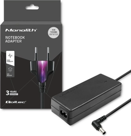 Zasilacz sieciowy do TOSHIBA 65 W, 19 V, 3,42 A, wtyk 5,5 × 2,5 mm