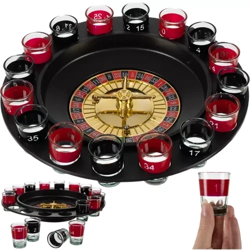 Imprezowa ruleta + kieliszki