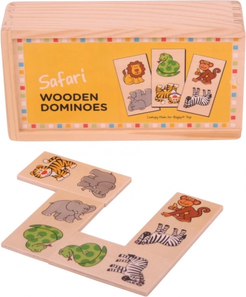 Bigjigs Toys Drewniane domino Safari