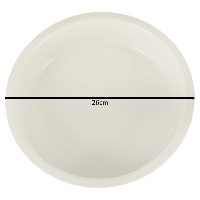 Okrągła forma do pieczenia ciast, quiche 26 cm brązowa