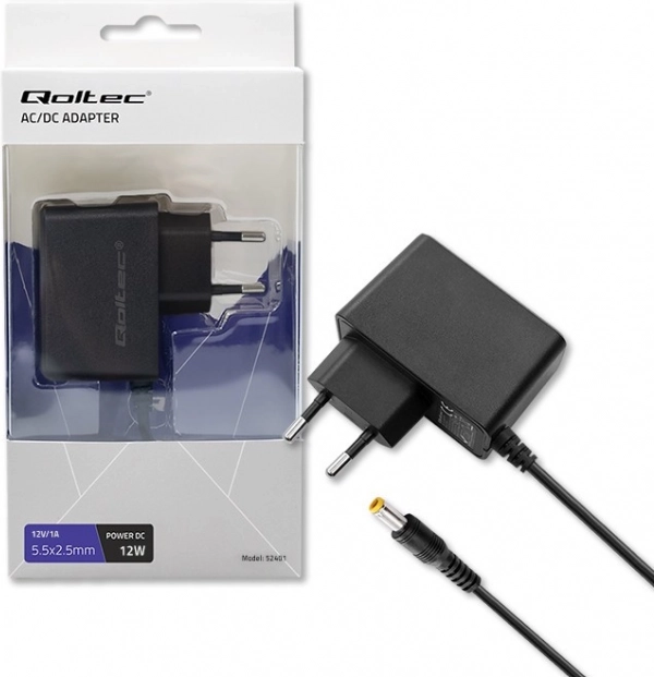 Adapter wtyczkowy 12W 12V 1A
