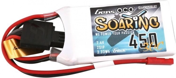 Bateria Gens Ace Soaring 450mAh 7,4V