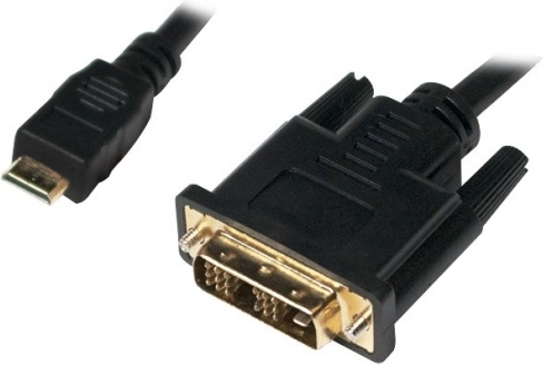 Kabel mini HDMI do DVI‑D 1 m, czarny