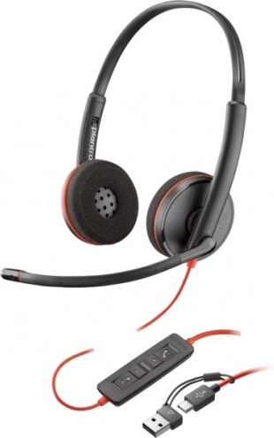 Słuchawki Blackwire USB-A/C czarne