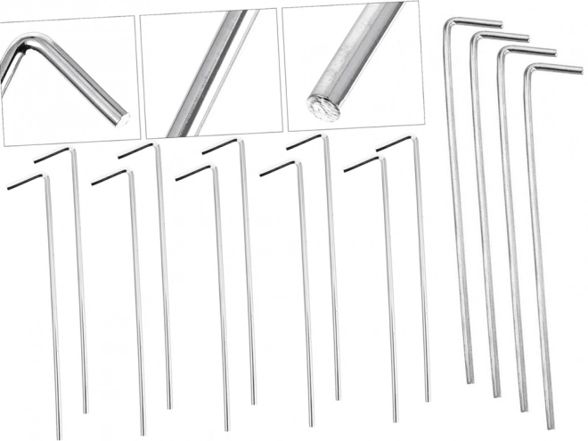 Śledzie namiotowe stalowe 24 cm 10 sztuk