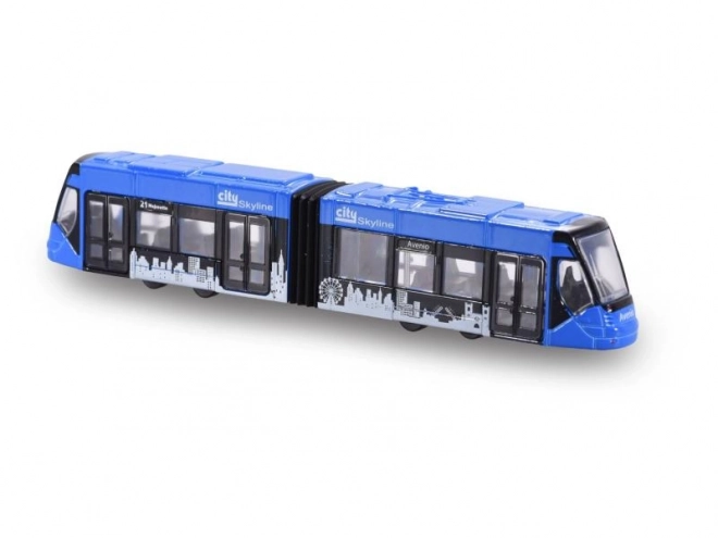 Metalowy tramwaj Siemens Avenio, niebieski