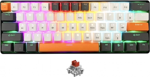 mechaniczna klawiatura ZONE 61 z przełącznikami Red