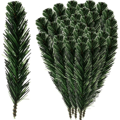Sztuczne gałązki świerkowe 21 cm - 40 szt.