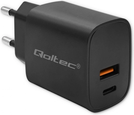 Ładowarka Qoltec GaN Power Pro - 30W, czarna