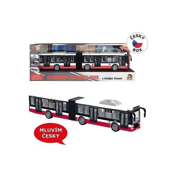 Autobus z napędem na żyroskop z efektami dźwiękowymi i świetlnymi