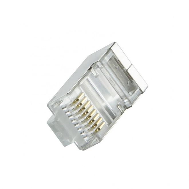 Złącza RJ45 CAT.6 z osłoną, czarne
