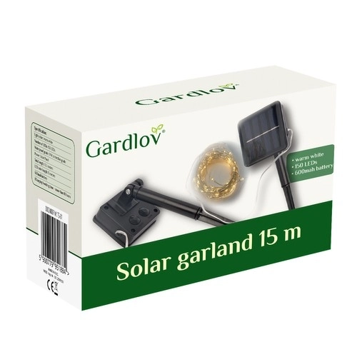 Girlanda słoneczna 15m IP44 Gardlov 24007