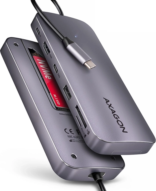 Wieloportowy hub USB 6w1 AXAGON HMC-6GM2