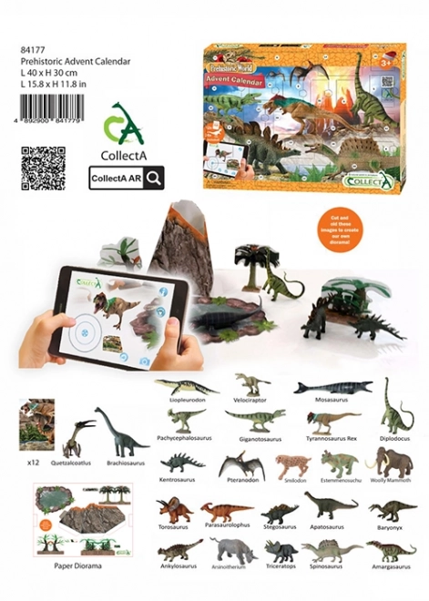 Kalendarz adwentowy z dinozaurami
