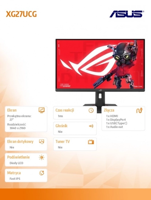 Monitor gamingowy 27 cali