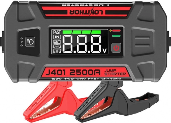 Powerbank i rozruchowy booster LOKITHOR J401 12 V, 2500 A, 74 Wh