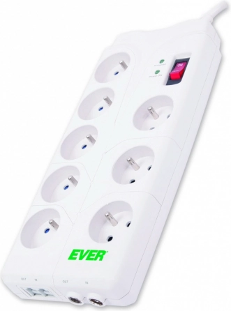 Listwa przeciwprzepięciowa HOME, 8 gniazd, 2 m