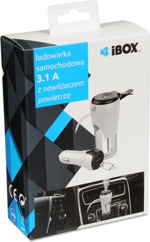 Ładowarka samochodowa USB 2.1A z dyfuzorem aromatów iBOX CH-01