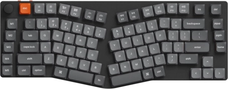 Bezprzewodowa niskoprofilowa klawiatura Keychron K15 Max z podświetleniem LED i czerwonymi przełącznikami