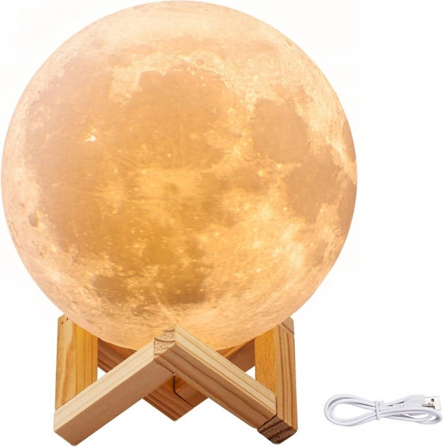 Nocna lampka księżycowa 3D 8 cm