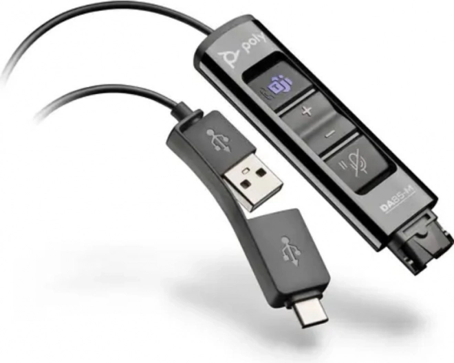 Adapter Poly DA85-M USB na QD, czarny