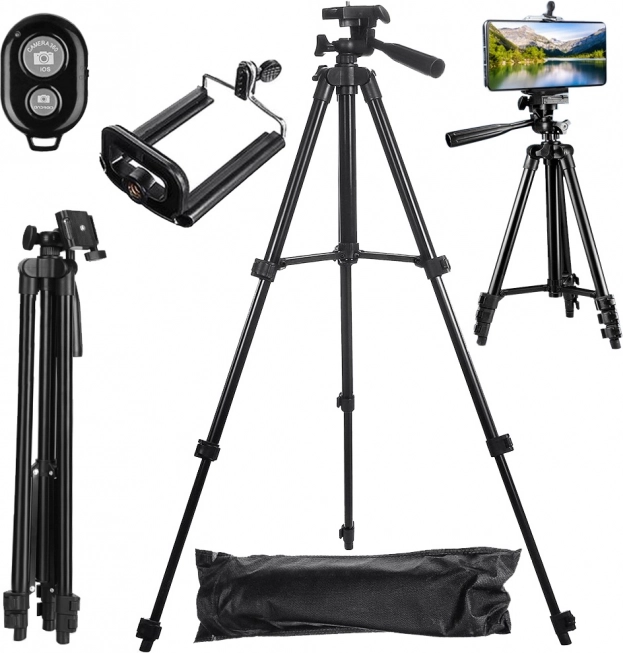Uchwyt do telefonu na statywie tripod z Bluetooth