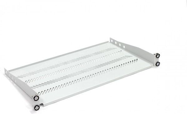Stacjonarna półka 1U do szafy rack 19" szara