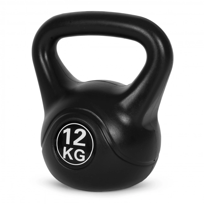 Kettlebell do ćwiczeń czarna - 12kg