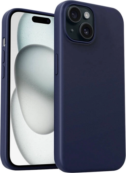 Ochronne etui Aukey do iPhone 15 Plus, ciemnoniebieskie