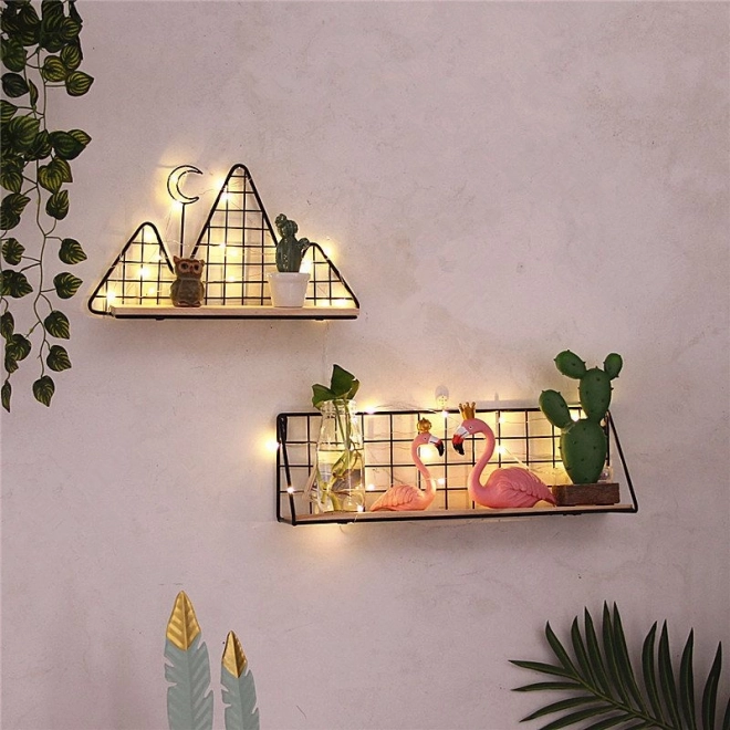 Półka ścienna styl LOFT 29,5 cm- czarna