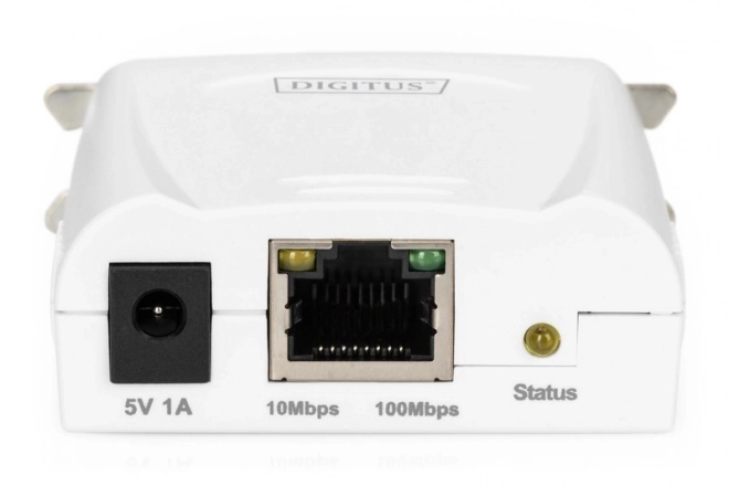Serwer Fast Ethernet z 1 portem LPT i RJ-45