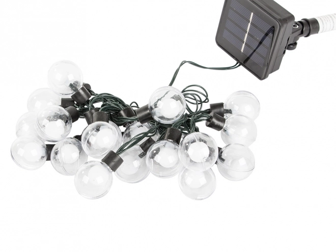 Ogrodowe oświetlenie solarne z 20 ciepłymi żarówkami LED