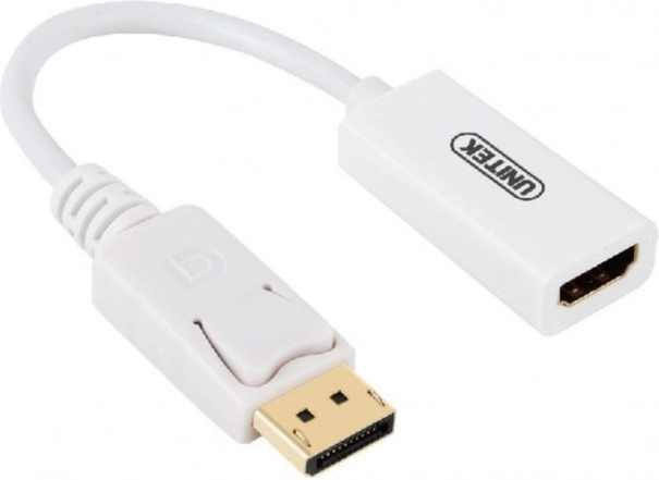 UNITEK adapter DisplayPort na HDMI 4K, biały