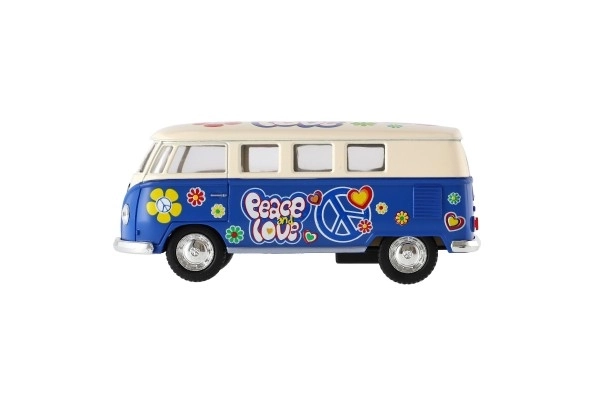 Autobus Kinsmart VW Klasyczny metal/plastik 13cm na napęd wsteczny
