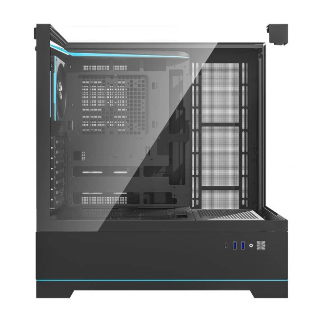 Obudowa komputerowa Darkflash DY450 PRO z wentylatorem czarna