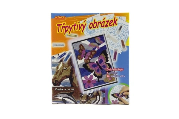 Artlover brokatowe obrazki zestaw 4 szt.