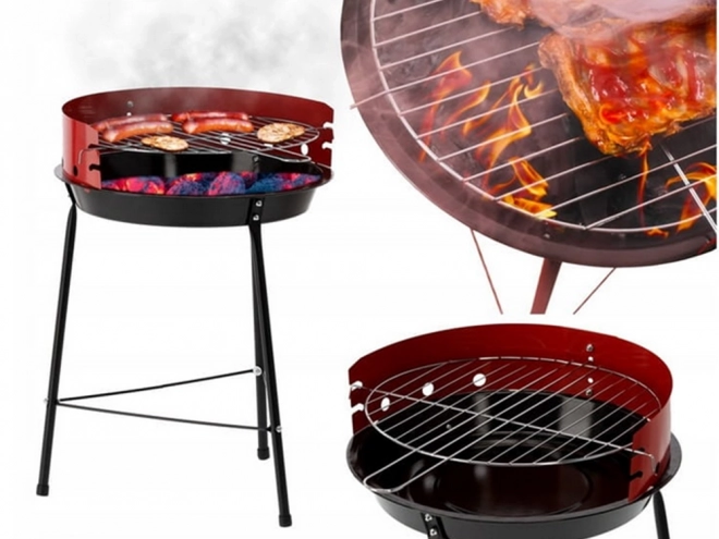 Przenośny ogrodowy campingowy grill na węgiel drzewny