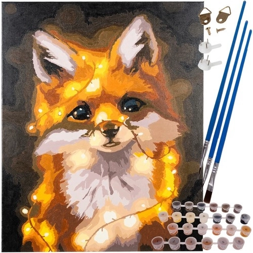 Malowanie po numerach 40 × 50 cm – lis MAALOE