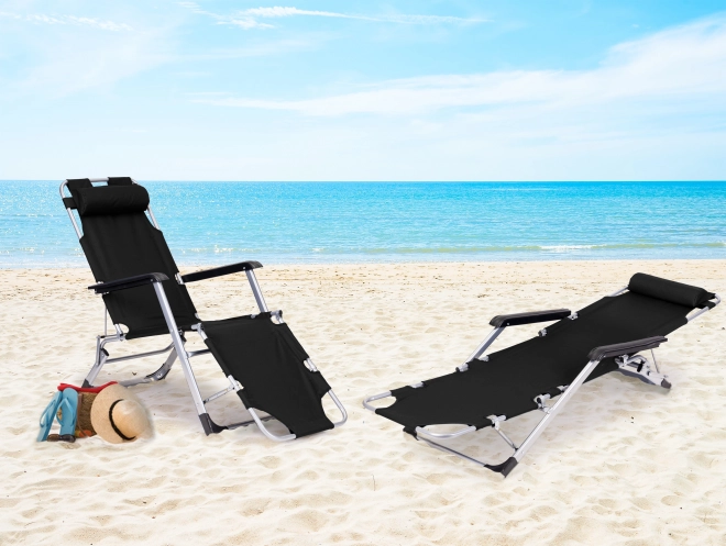 Składane krzesło plażowe 2w1