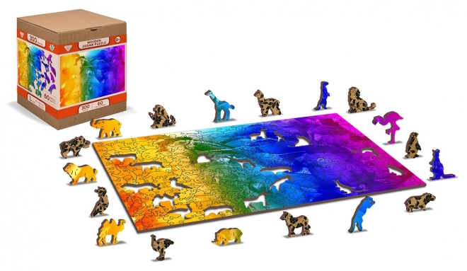 Drewniane puzzle Ptasie królestwo