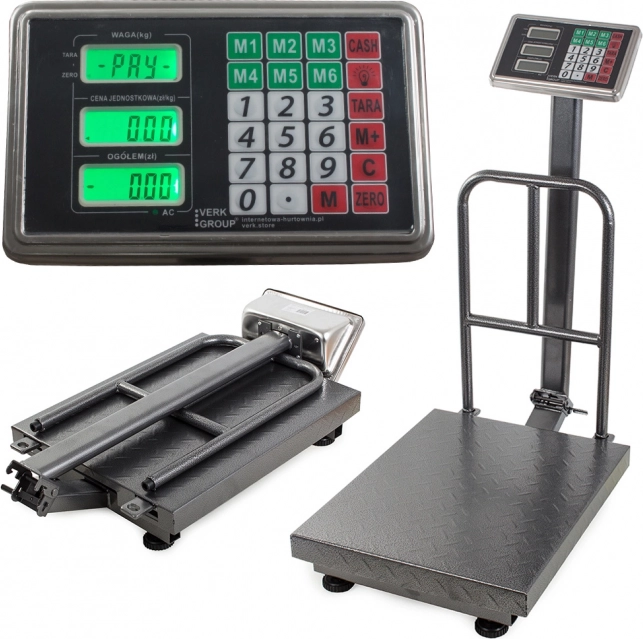 Elektroniczna waga magazynowa z oparciem 300 kg LCD