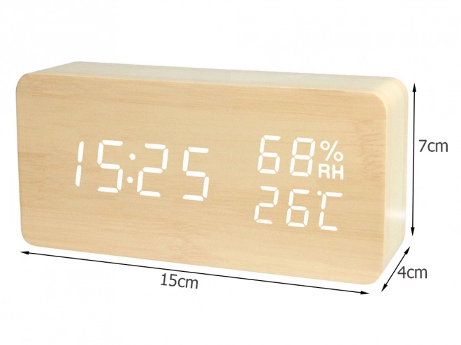 Nowoczesny elektroniczny budzik z USB