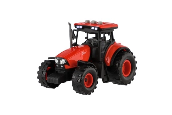 Traktor Zetor z przyczepą z efektami świetlnymi i dźwiękowymi - 36 cm