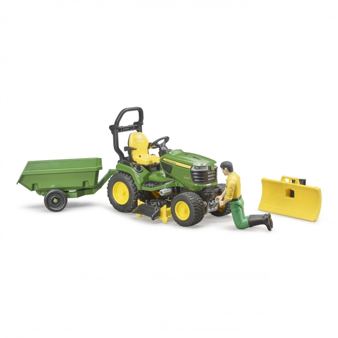 Bruder Traktor Ogrodowy John Deere X949 z Ogrodnikiem